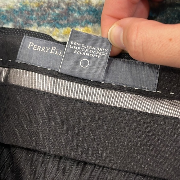 NWT Perry Ellis Portfolio Men’s Dress Suit Modern Silhouette Trimmer Fit Black - Picture 7 of 12